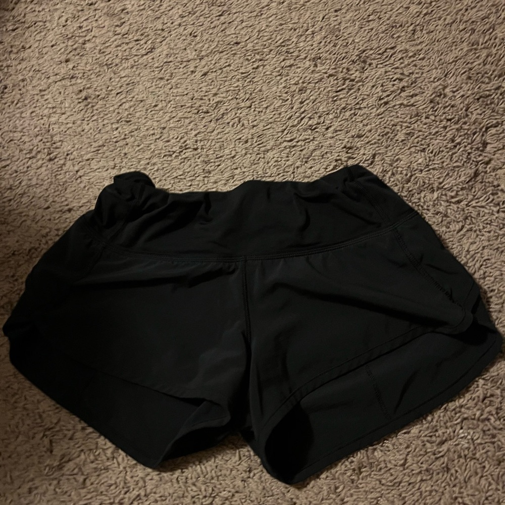 Used black Lululemon shorts
